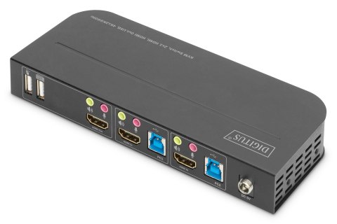 Digitus Przełącznik KVM, 2 x 1 HDMI, wyjście HDMI, USB, 4K x 2K przy 60 Hz