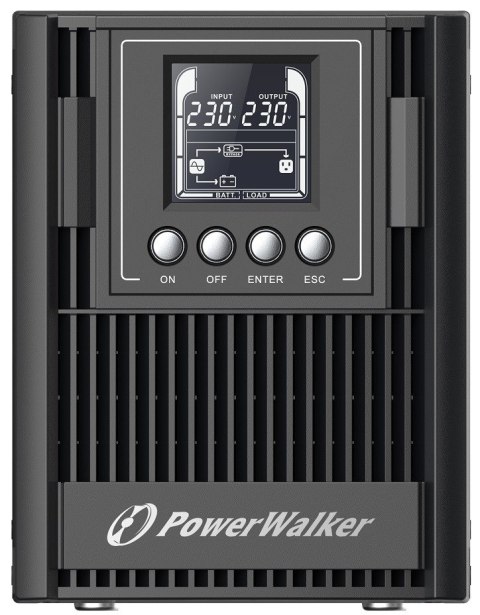 POWER WALKER UPS ON-LINE VFI 1000 AT FR 3X FR OUT, USB/RS-232, LCD, EPO (WYPRZEDAŻ)