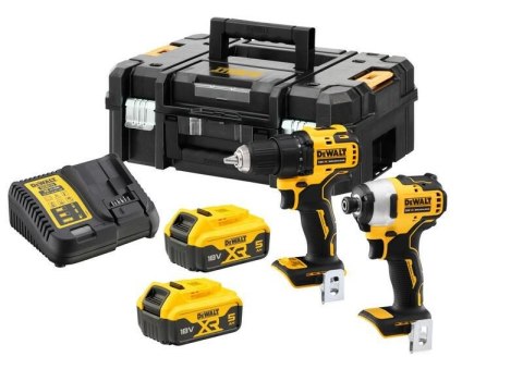 DEWALT.ZESTAW COMBO 18V DCK2061P2T (DCD708+DCF809) 2x5,0Ah TSTAK