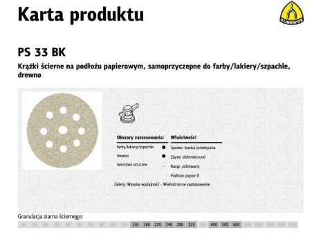 K.KRĄŻEK 225 PS33BK gr.150 OTW.GLS38 /50szt.