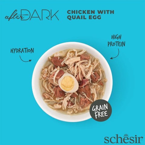 SCHESIR AFTER DARK FILLETS Kurczak z QUAIL EGG 80g