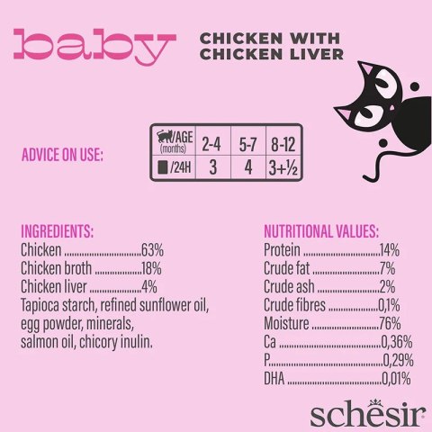 SCHESIR BABY Kurczak z LIVER 70g