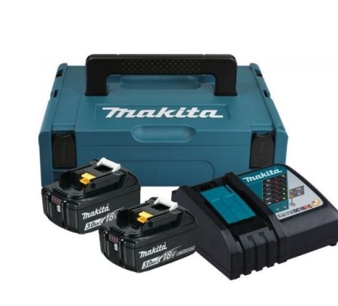 MAKITA ZESTAW ZASILAJĄCY 18V 2x3,0Ah (BL1830Bx2+DC18RC) MAKPAC