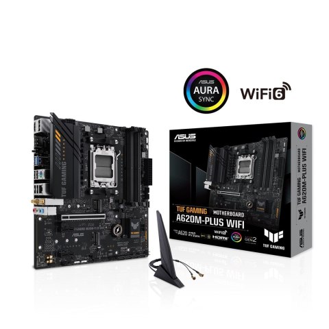 ASUS TUF GAMING A620M-PLUS WIFI AMD A620 Gniazdo AM5 micro ATX