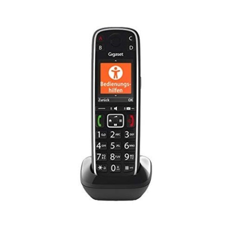 Gigaset E720HX Telefon analogowy/DECT Nazwa i identyfikacja dzwoniącego Czarny