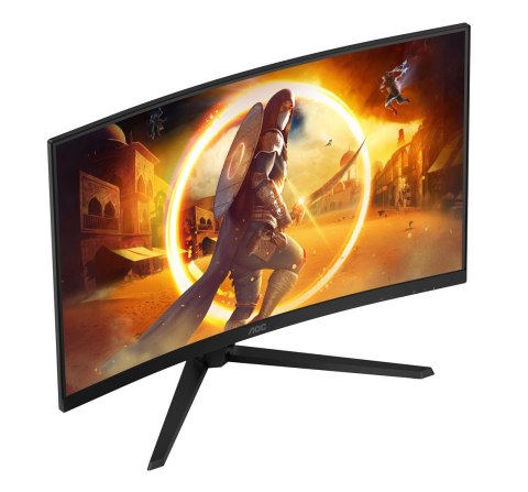 AOC G4 CQ32G4VE monitor komputerowy 81,3 cm (32") 2560 x 1440 px Quad HD LCD Czarny, Szary