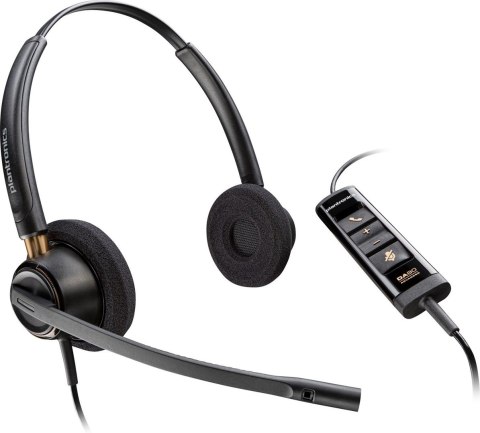 POLY Zestaw słuchawkowy stereo EncorePro 525 z certyfikatem Microsoft Teams i portem USB-A