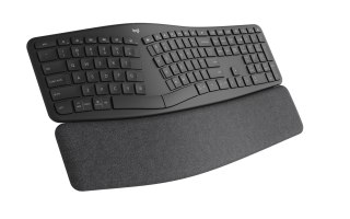 Logitech ERGO K860 for Business klawiatura Biuro Bluetooth Niemiecki Grafitowy