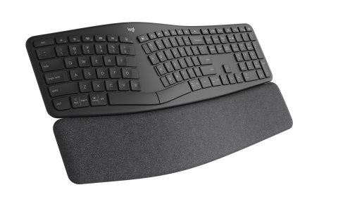 Logitech ERGO K860 for Business klawiatura Biuro Bluetooth Niemiecki Grafitowy