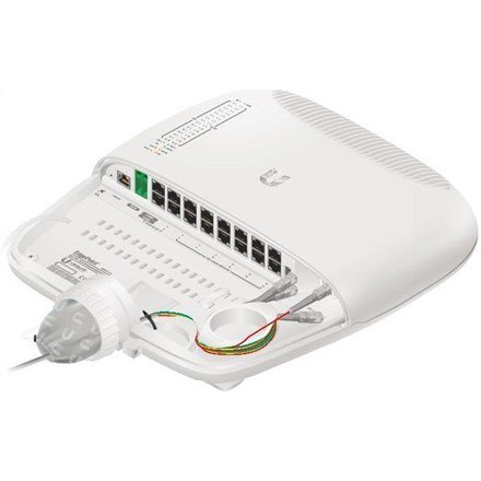 Ubiquiti EP-S16 łącza sieciowe L2/L3 Gigabit Ethernet (10/100/1000) Obsługa PoE Biały