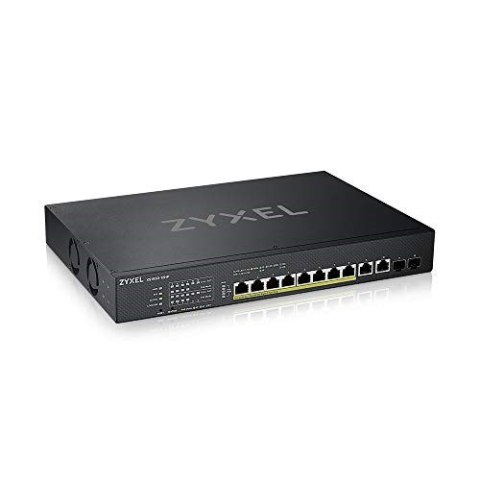 Zyxel XS1930-12HP-ZZ0101F łącza sieciowe Zarządzany L3 10G Ethernet (100/1000/10000) Obsługa PoE Czarny