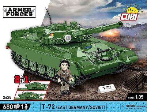 COBI 2625 Armed Forces Czołg T-72 (East Germany/Soviet) 680 klocków