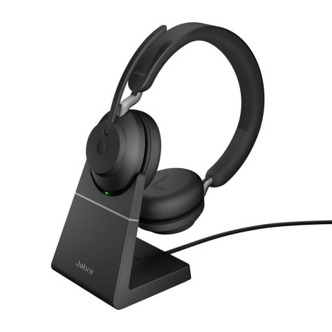 Jabra Evolve2 65, UC Stereo Zestaw słuchawkowy Bezprzewodowy Opaska na głowę Biuro/centrum telefoniczne USB Typu-A Bluetooth Cza