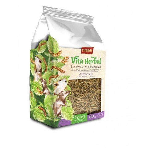 Vita Herbal dla gryzoni, larwy mącznika, 80 g