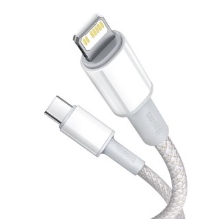 KABEL BASEUS HIGH DENSITY BRAIDED UBS-C/LIGHTNING 20W 5A PD 1M WHITE