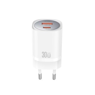 XO ŁAD SIEC CE21 PD 30W 1xUSB-C 1xUSB BIAŁA + KABEL USB-C/LIGHTNING