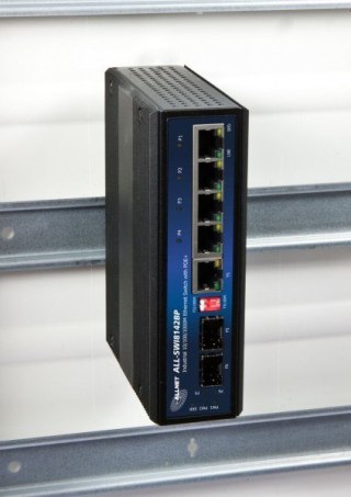 ALLNET 134037 - Unmanaged - Gigabit Ethernet (10/100/1000) - Full duplex - Power over Ethernet (PoE) - Rack mounting - Wall moun