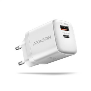 AXAGON ACU-PQ30W Ładowarka QC3.0,4.0/AFC/FCP/PPS/Apple + PD USB-C, 30W - Biała