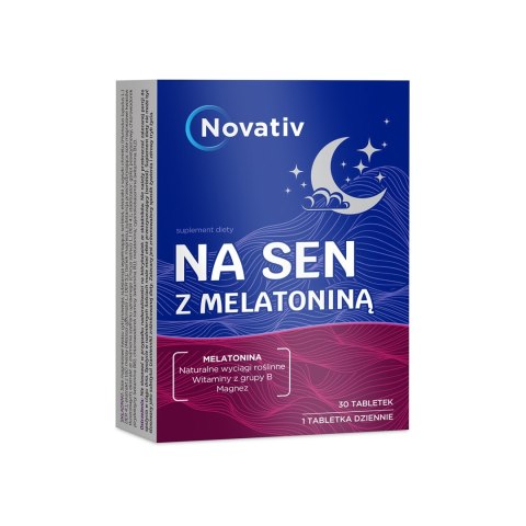 Novativ Na sen z melatoniną 30 tabletek