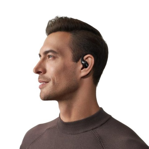 SHOKZ OpenFit Słuchawki Bezprzewodowy Nauszny Połączenia/Muzyka/Sport/Codzienność Bluetooth Czarny