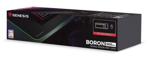 GENESIS Boron 500 XXL RGB Podkładka dla graczy Czarny