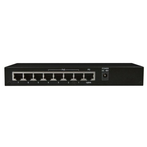 ALLNET ALL-SG8208PD łącza sieciowe Nie zarządzany Gigabit Ethernet (10/100/1000) Obsługa PoE Czarny