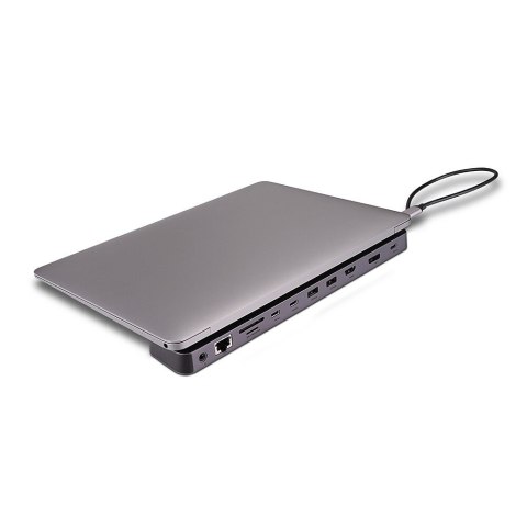 Lindy 43392 stacja dokująca Dokujący USB 3.2 Gen 1 (3.1 Gen 1) Type-C Antracyt