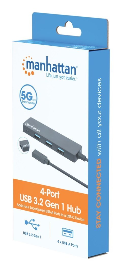 HUB USB 3.0 USB-C na 4X USB-A USB 3.2 Gen1