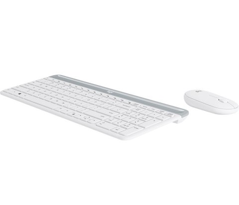 Logitech MK470 klawiatura Dołączona myszka Uniwersalne RF Wireless QWERTZ Niemiecki Biały