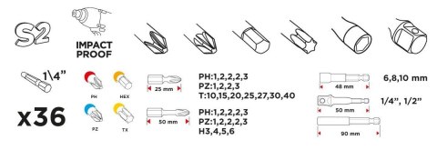 Graphite 56H560 końcówka wkrętakowa