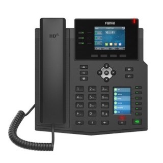 Fanvil X4U telefon VoIP Czarny 12 linii LCD Wi-Fi