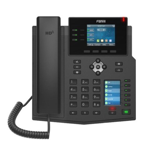 Fanvil X4U telefon VoIP Czarny 12 linii LCD Wi-Fi