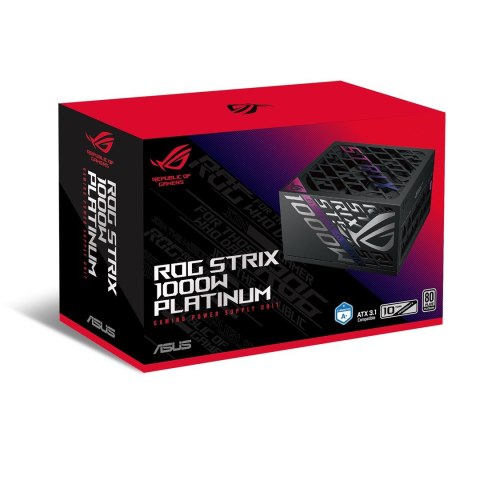 ASUS ROG STRIX-1000P-GAMING moduł zasilaczy 1000 W 20+4 pin ATX ATX Czarny, Srebrny