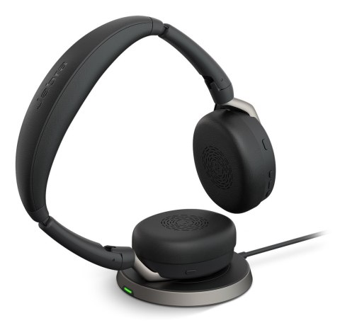 Jabra Evolve2 65 Flex Zestaw słuchawkowy Przewodowy i Bezprzewodowy Opaska na głowę Biuro/centrum telefoniczne Bluetooth Czarny