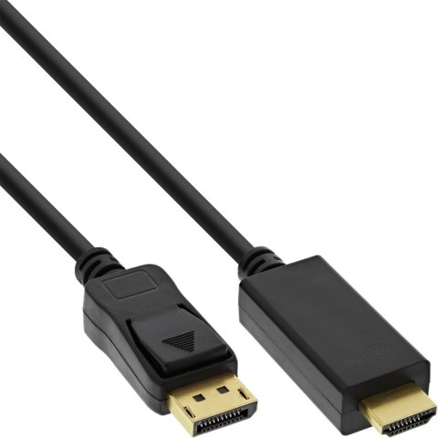 InLine 17183I adapter kablowy 3 m DisplayPort HDMI Typu A (Standard) Czarny