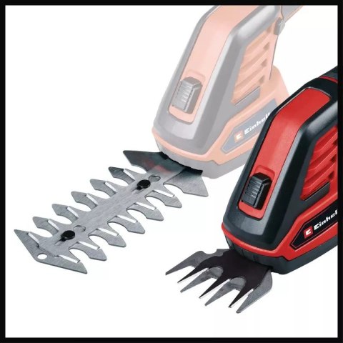 Einhell GC-CG 3,6/70 Li akumulatorowe nożyce do trawy 7 cm 3,6 V Litowo-jonowa (Li-Ion) Aluminium, Czarny, Czerwony