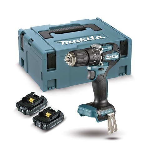 Makita DHP487RAJ wiertło 25500 RPM Zamek centralny Czarny, Turkusowy