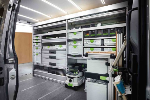 Festool SYS3 M 137 Przybornik Zielony, Biały