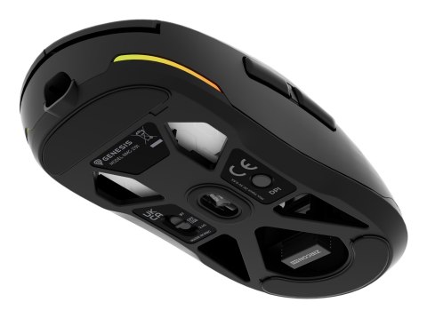 GENESIS Zircon 660 myszka Gaming Po prawej stronie RF Wireless + Bluetooth + USB Type-A Optyczny 12000 DPI