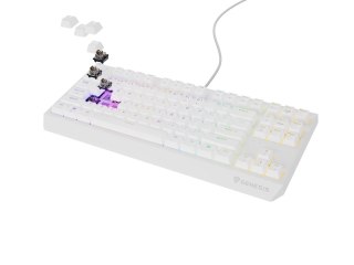 GENESIS Thor 230 TKL klawiatura Gaming USB + RF Wireless + Bluetooth QWERTY Biały