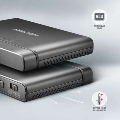 Axagon ADSA-CC USB-C 10Gbps - NVMe M.2 SSD & SATA 2.5/3.5 SSD/HDD CLONE MASTER 2 - Digital/Daten - NVMe USB 3.2 Gen 2 (3.1 Gen 2