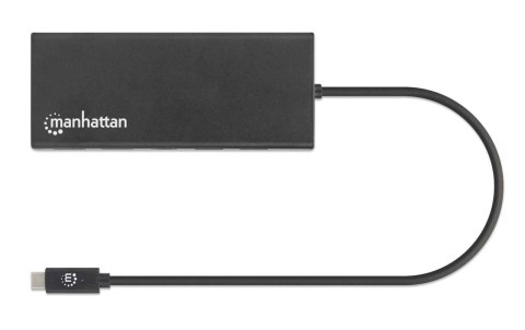 Manhattan 152747 stacja dokująca USB Type-C Czarny