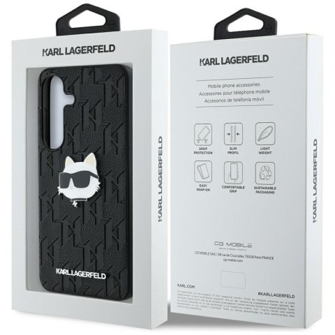 KARL LAGERFELD SAMSUNG S25+ MONOGRAM KLHCS25MPGKLCHPK CHOUPETTE HEAD BLACK