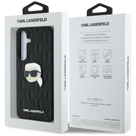 KARL LAGERFELD SAMSUNG S25+ MONOGRAM KLHCS25MPGKLKIPKHEAD PIN BLACK