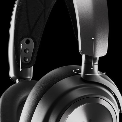 Steelseries Arctis Nova Pro Wireless Zestaw słuchawkowy Bezprzewodowy Opaska na głowę Gaming Bluetooth Czarny