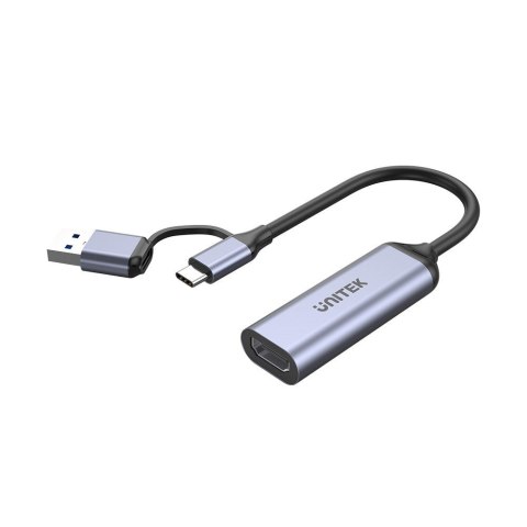 UNITEK KARTA DO STREAMINGU USB-C/A, 4K HDMI 1.4B