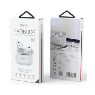 Yesido Słuchawki BT16 Bluetooth 5.1 WHITE / BIAŁY