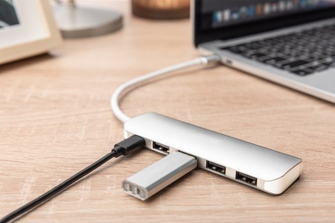 Digitus 4-portowy hub USB Type-C™ (USB 3.0) + PD