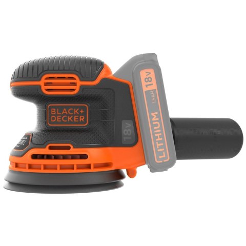 Black & Decker BDCROS18N-XJ przenośna szlifierka Szlifierka orbitalna 12000 RPM Czarny, Pomarańczowy