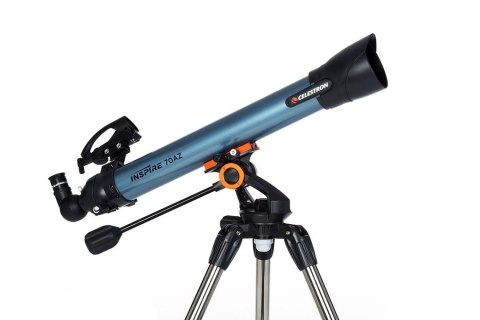 Celestron Inspire 70AZ Luneta 35x Czarny, Niebieski